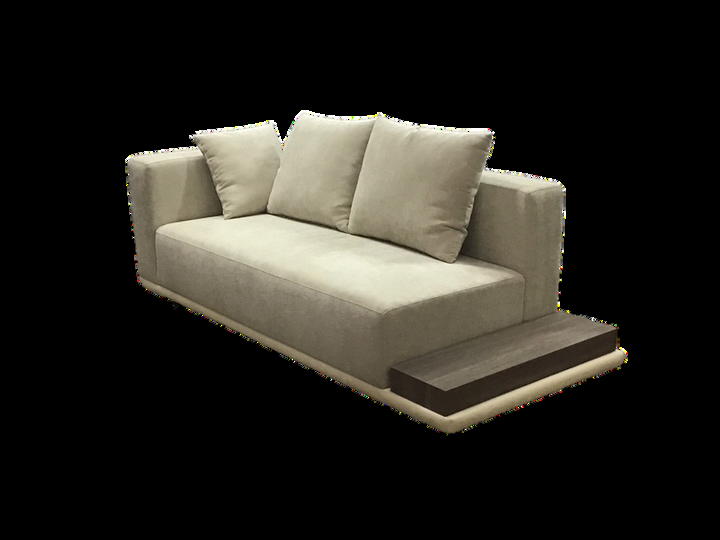Belgian Linen Sectional — custom furniture by Space K Bangkok, European country, modern