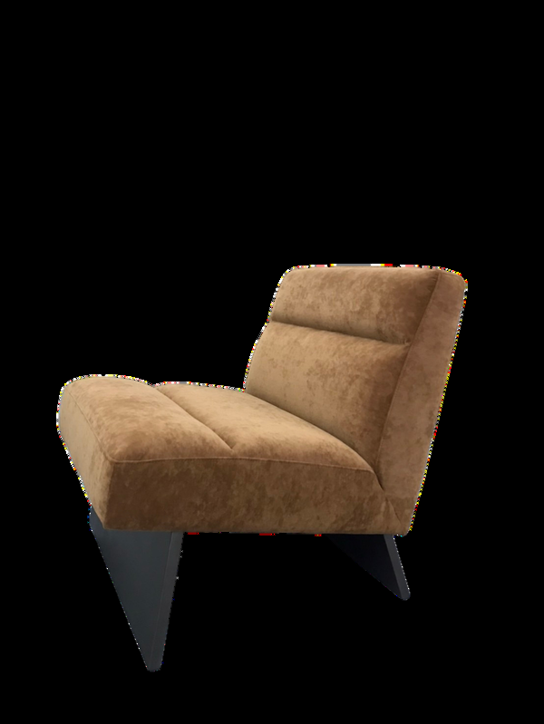 Tan Recliner Wing — custom furniture by Space K Bangkok, American masculine